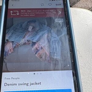 Free People Light Blue Denim Jacket